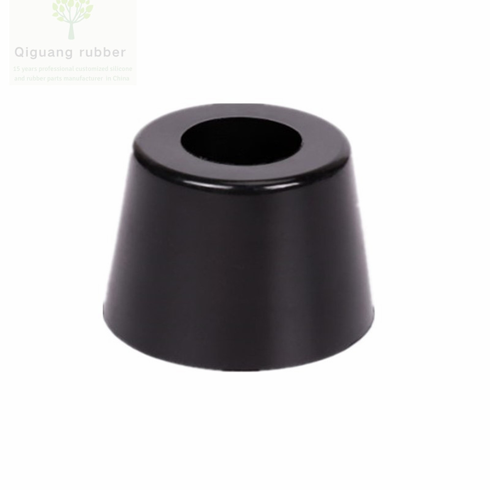 Cone Cylinder Anti Slip Black Rubber Sound Dampening Rubber Feet Rubber Silicone Bumper Pad