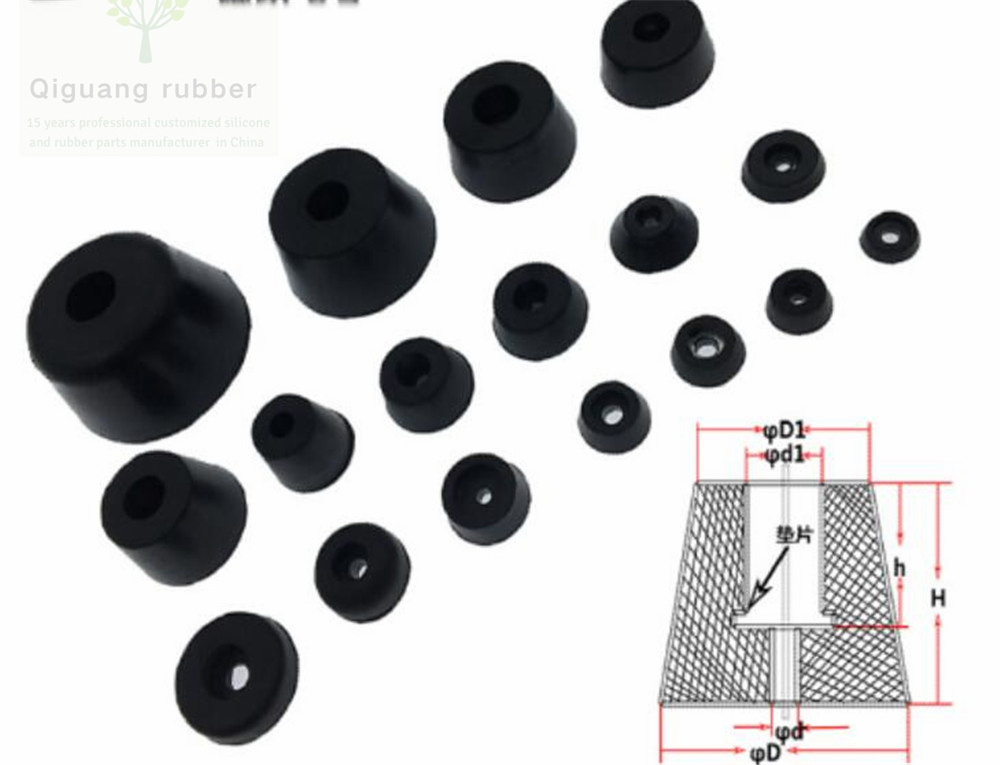 Rubber feet high quality anti slip synthetic rubber foot leveling feet