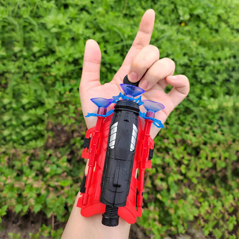 2024 Hot Plastic Cosplay Wall Attachable Sucker Wrist Ejection Launch Spider Web Shooters Toy Hero Launcher Wrist Toy