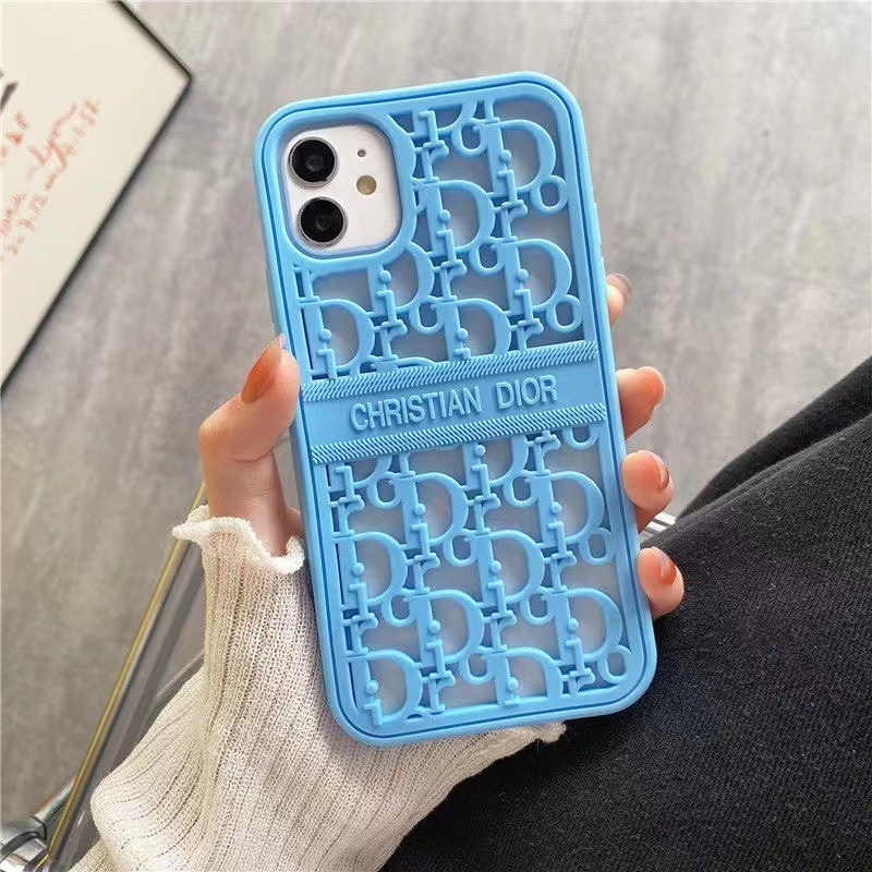 Luxury Brand 13pro anti drop silicone phone case hollowed out for iPhone 12 heat dissipation protection case Apple 11x13xr