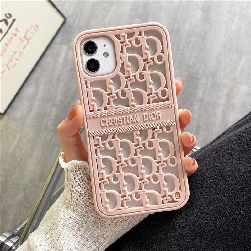 Luxury Brand 13pro anti drop silicone phone case hollowed out for iPhone 12 heat dissipation protection case Apple 11x13xr