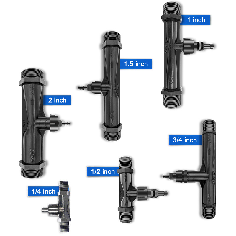 PVDF Waste Water Aquaculture Water Treatment Gas Liquid Mixing Venturi Injector PVC