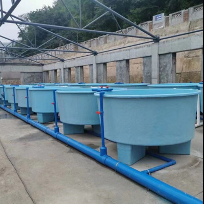 High Quality Indoor Fish Farm Customized Round Aquaculture Fiberglass Fish Tank