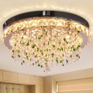 18"  Crystal Chandeliers ceiling chandelier gold Flush Mount Ceiling Light for Living Room Lights for house decoration