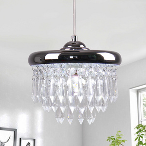 Small Crystal Chandelier for Closet Hallway Kitchen Foyer Entryway,Crystal Pendant Light Hanging Light