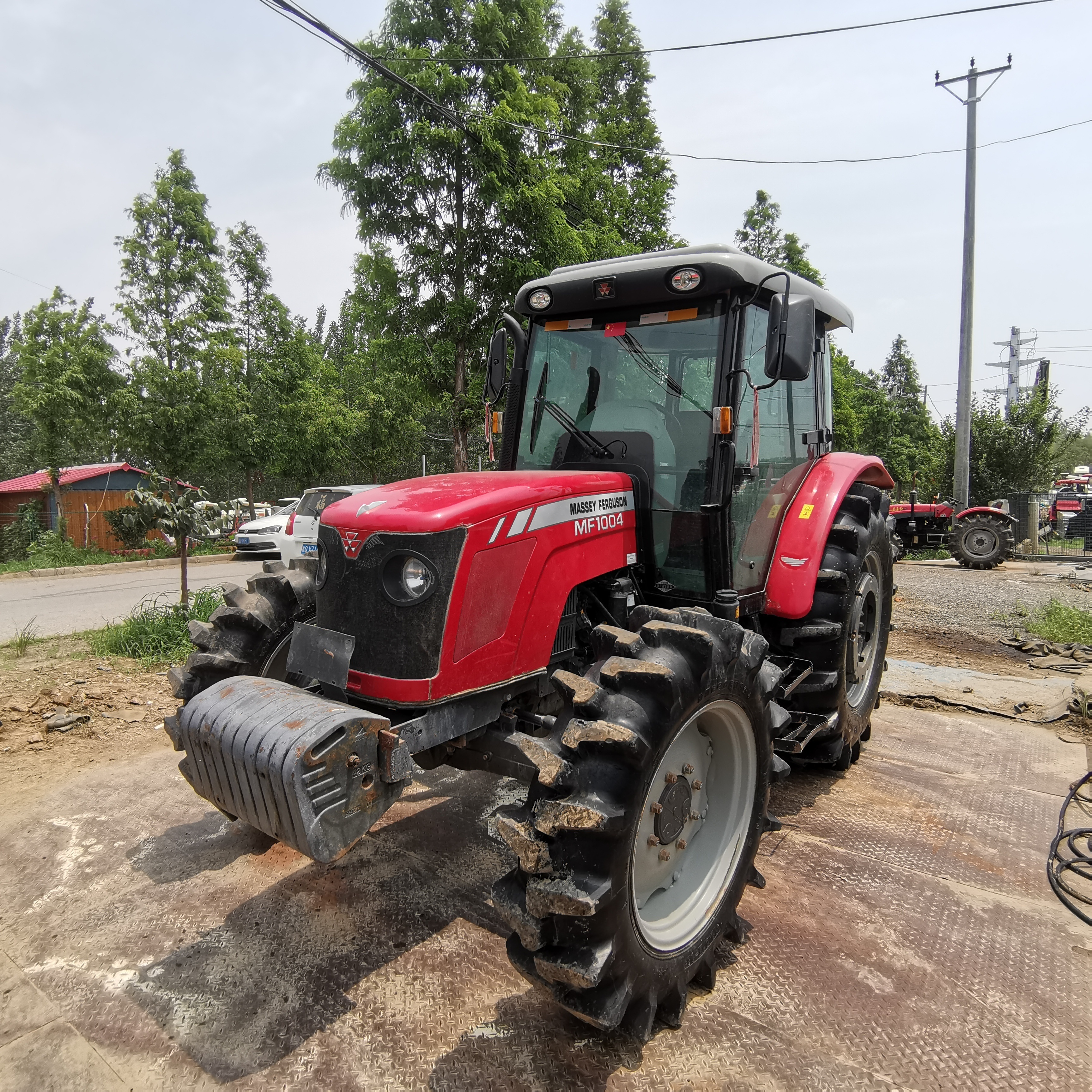 4x4 4wd Cab Mf 1004 100hp Small Agriculture Tractor Cheap Used Tractor For Sale In China