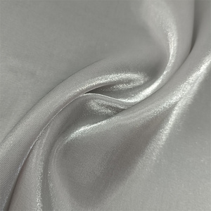 Hot selling satin organza fabric shiny bright 100% polyester liquid soft satin silk organza fabric for dress/blouse