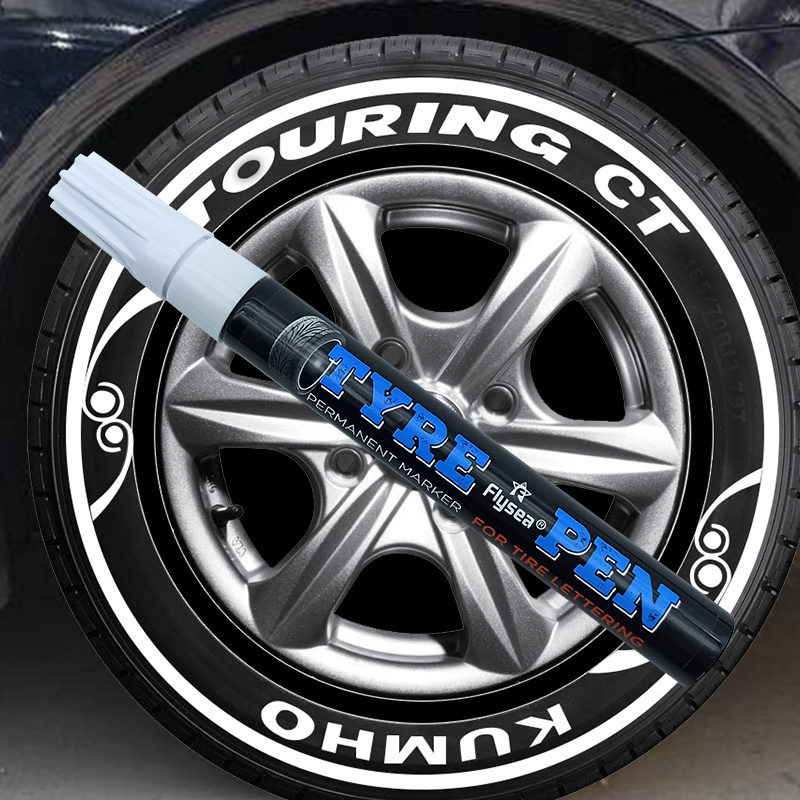 Flysea Premium Paint Pen Tyre Marker Waterproof Markers for Car Tire Lettering Japanese Ink Factory direct