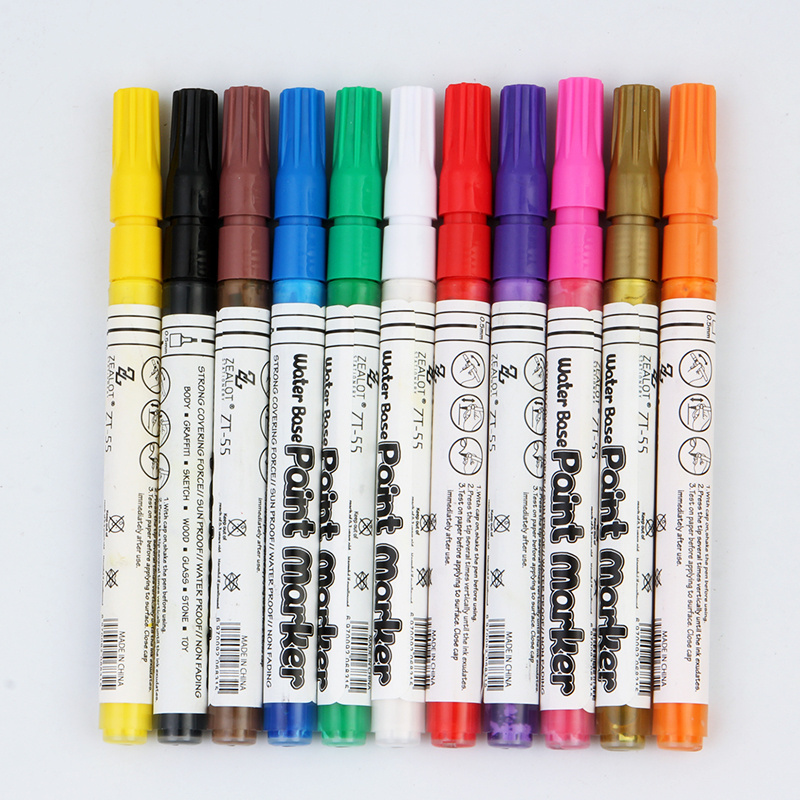 Acrylic Marker Water-based Medium Point Tip Posca Paint Marker Marker Pen Permanent Japanese Acrylic Pen Nib 12/18/24/28 One Set