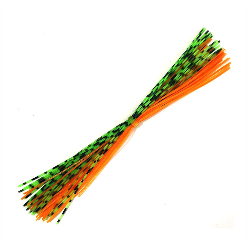 Standard Banded 13cm Silicone Skirts Bulk Colorful Fishing Lure Rubber Skirt Material