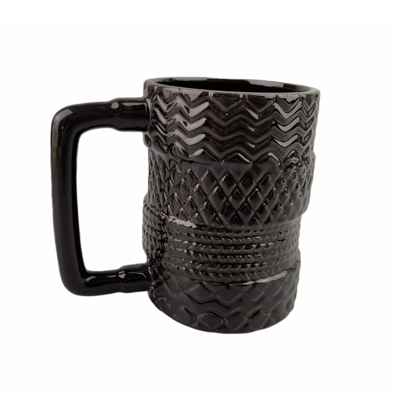 New Design Durable Automobile Tire Mugs Personalized Mug For Coffee Creative Ceramic tyre Cups Juice Mug