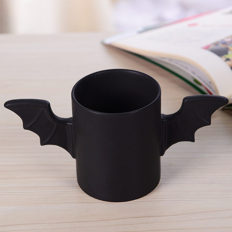 Manufacturer Cheap Price Cool Black Bat Mug Ceramic Cup Tea Coffee Mugs