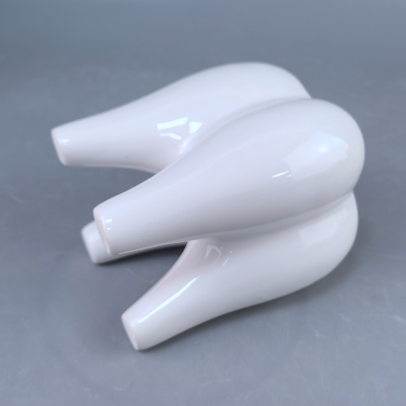 Lovely White Tooth Shaped Ceramic Pen Holder wholesale Cheap Ceramic Tooth Pencil Holder Unique Tooth Pen Container