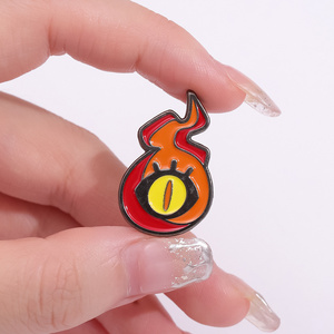 Wing Eye Wind Fire Wheel Enamel Pin Punk Metal Creative Brooch Lapel Pin Hat Clothing Backpack Jewelry Badge Gift for Friends