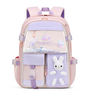 Hot Sale cute kids backpack rabbit toy bag student book pack for boys girls Kids school backpack for daily use