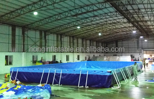 Guangzhou factory intex steel inflatable frame pool, family used swimming pool for sale