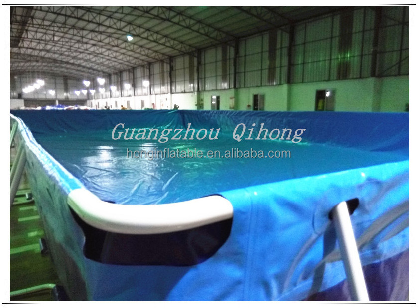 Guangzhou factory intex steel inflatable frame pool, family used swimming pool for sale