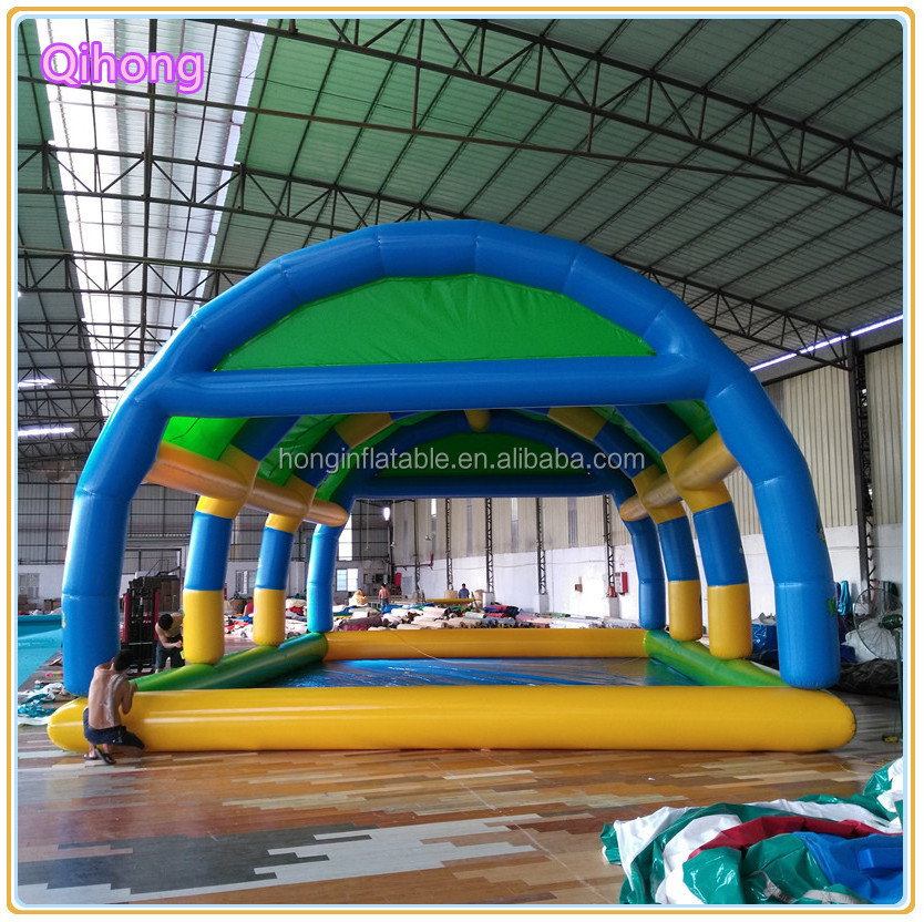 Portable Inflatable Swimming Pool With Tent Covers For Family, Inflatable Water Pool Rental For Adults And Children