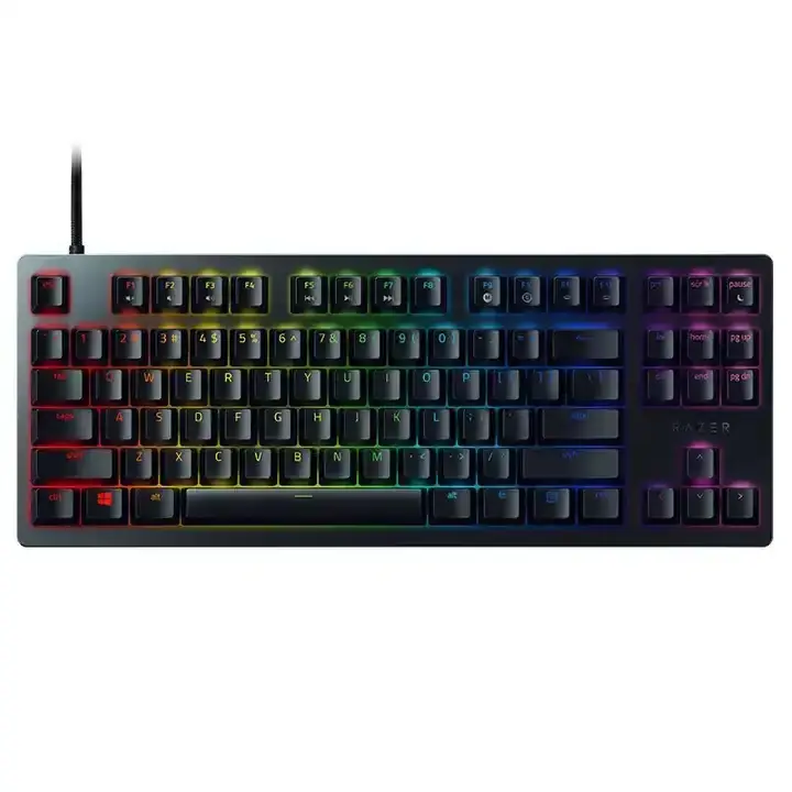 Multi-Function Black Linear Optical Switch For Razer Huntsman Tournament Edition Gaming Tenkeyless Keyboard