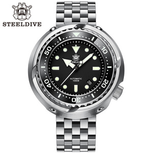 Steeldive SD1978 New Arrival Oversize 53.6mm Stainless Steel Case 1000m Waterproof NH35 Automatic Tuna Diver Watch