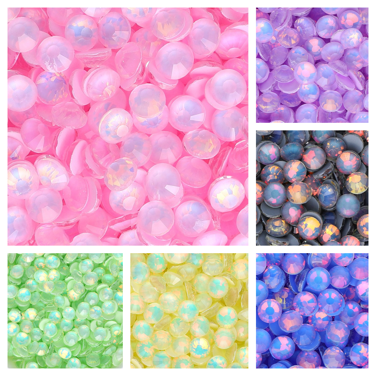 QiYi  Wholesale SS6-SS30 Non Hotfix Rhinestone Crystal Glue On Diamond Rhinestones For Garment Nail Shoe Bag