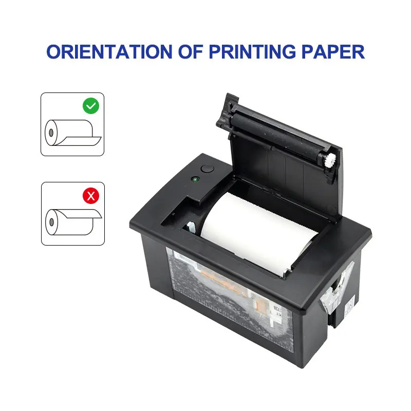 CSN-A2 2inch 58mm Micro Front Panel Thermal Receipt Embedded Kiosk Printer TTL/RS232 For Fuel Dispenser