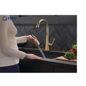 Commercial Modern Farmhouse RV Stainless Steel Kitchen Faucets with Pull Down Sprayer