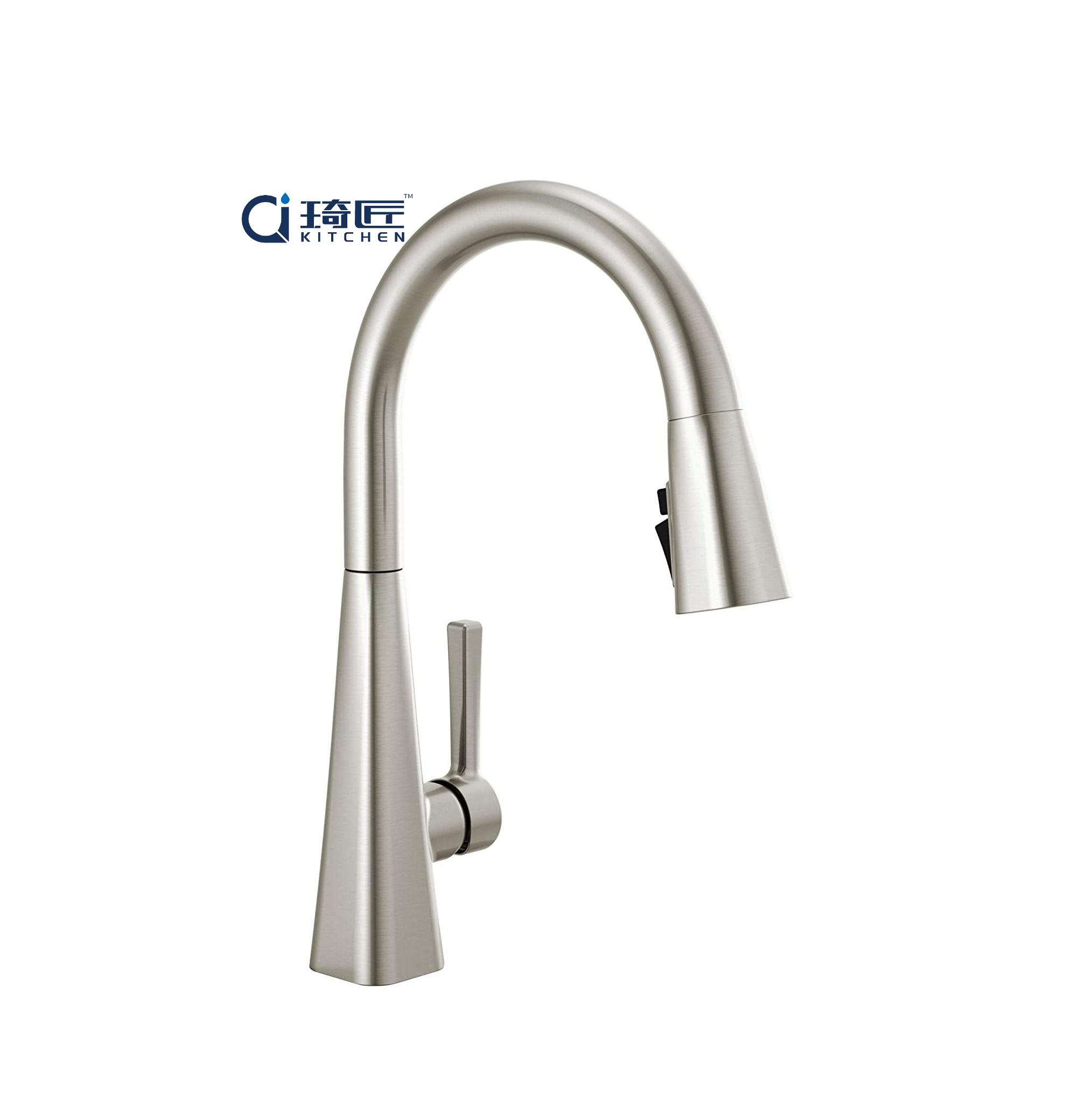 High Quality Commercial Modern Farmhouse rv Stainless Steel Kitchen Faucets with Pull Down Sprayer