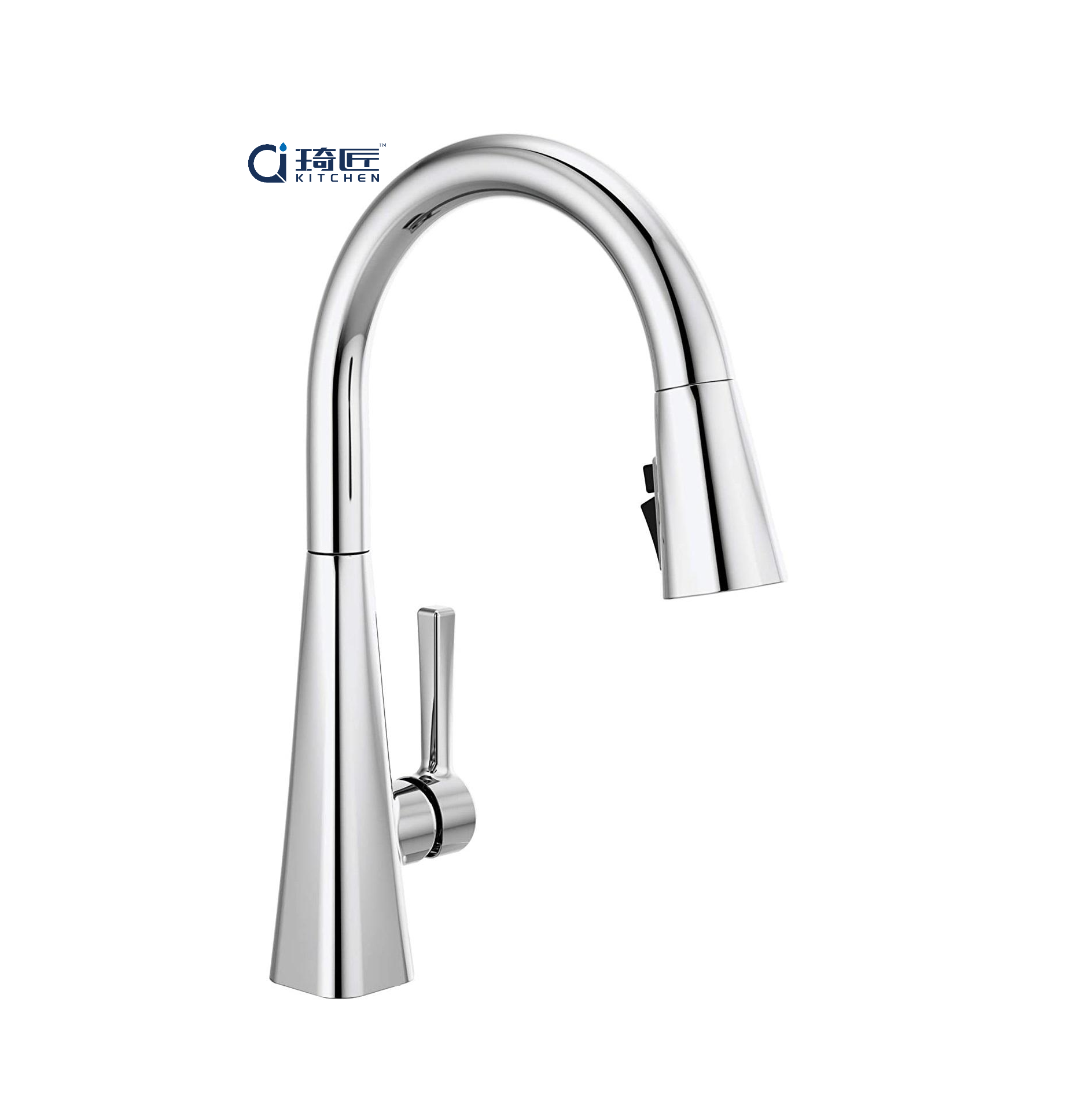 High Quality Commercial Modern Farmhouse rv Stainless Steel Kitchen Faucets with Pull Down Sprayer