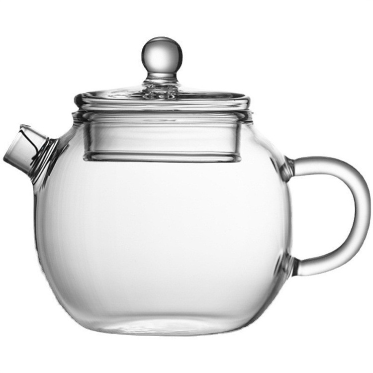 Wholesale 4 Oz Tea Kettle Kitchen High Borosilicate Small Mini Glass Teapot With Stainless Steel Filter