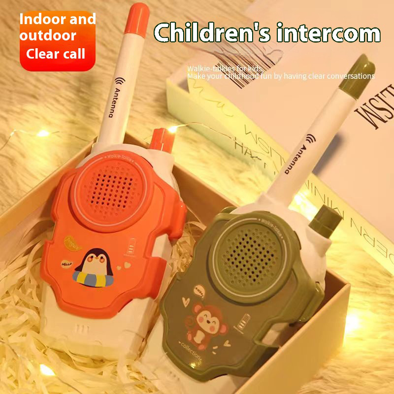 Small Long Distance Kid Walkie Talkies for Outdoor and Camping outdoor intercom cartoon phone toy Wireless Handheld Interactive