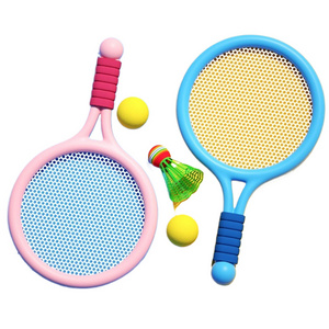 Parent-child Toys Kids Tennis Badminton Racket badminton set elastic mesh mini plastic badminton tennis racket Outdoors play