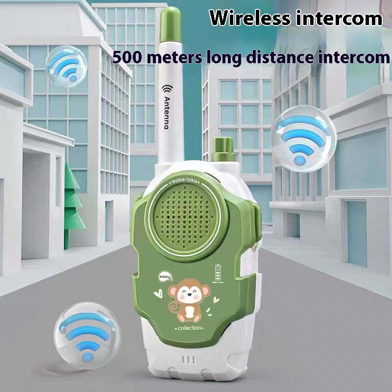 Small Long Distance Kid Walkie Talkies for Outdoor and Camping outdoor intercom cartoon phone toy Wireless Handheld Interactive