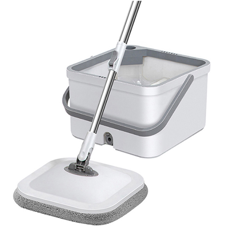 Modern Cheap Square-Dirty Water Separated Square Rotate Spin 360 Flat Mop Mop and Bucket with Wringer Set Household