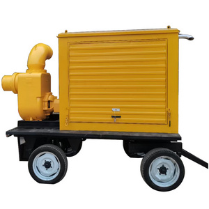 Factory Supply 4-Wheel Pump Truck Diesel Water Pump with Motor Power Supply Centrifugal Pump for Flood Control & Drainage