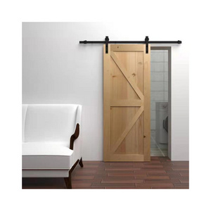 Custom Internal Sliding Door  Wooden Veneer Barn Door With wooden Panel