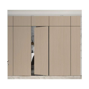 Modern design Solid Wood door  Oak solid wood fire door interior hidden door