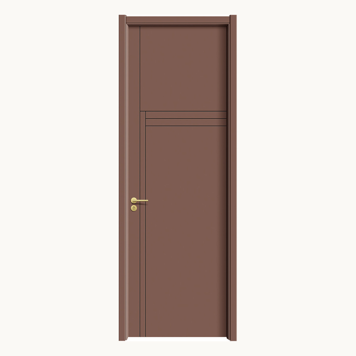 China Top Manufacturer Apartment Supply carbon crystal plate Wood Door Hotel Soundproof Bedroom Door