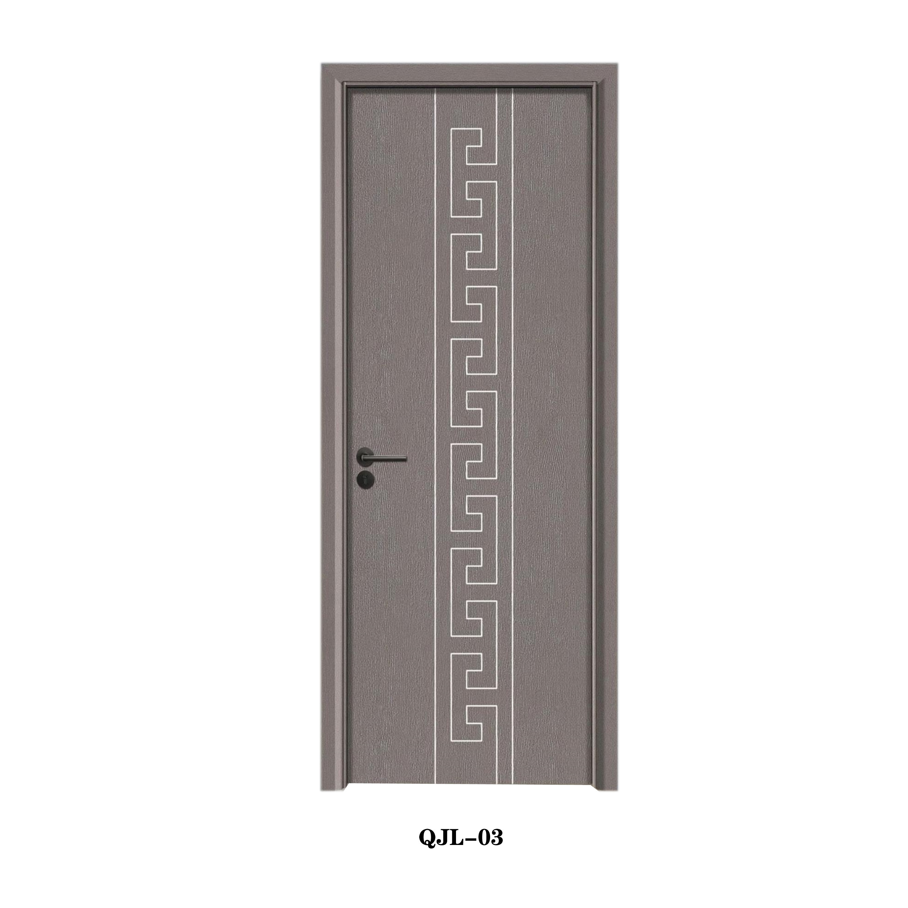 Waterproof and moisture resistant wpc door Interior door Modern design Bedroom door