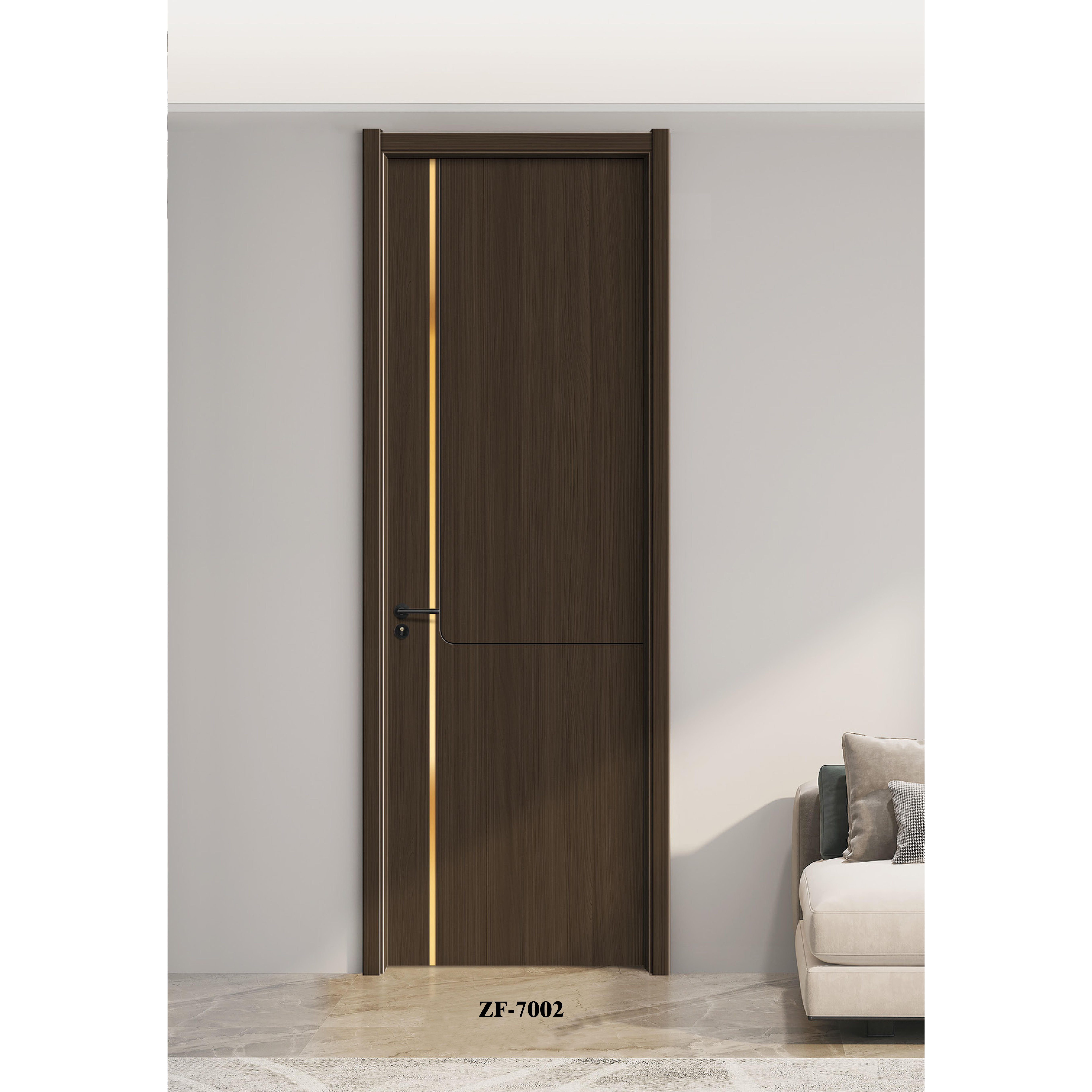 Modern design solid wood door Bedroom door Entrance door