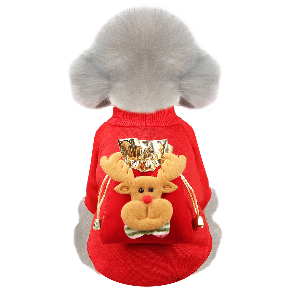 Pet Christmas Clothes Pet Dog Cat Clothes Christmas Holiday Teddy Pomeranian Small Dog Clothes