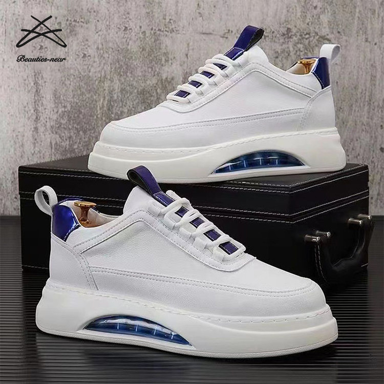 Hot Sale New High Quality Fashion Mens White Men's Sports Casual PU Leather Shoes For Men