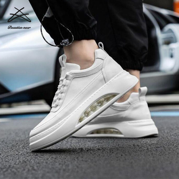 Hot Sale New High Quality Fashion Mens White Men's Sports Casual PU Leather Shoes For Men