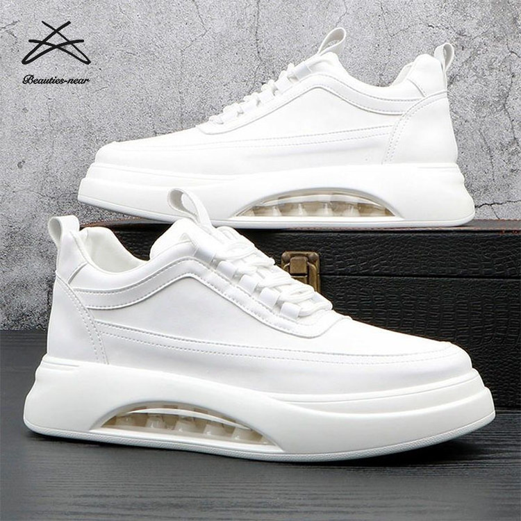 Hot Sale New High Quality Fashion Mens White Men's Sports Casual PU Leather Shoes For Men