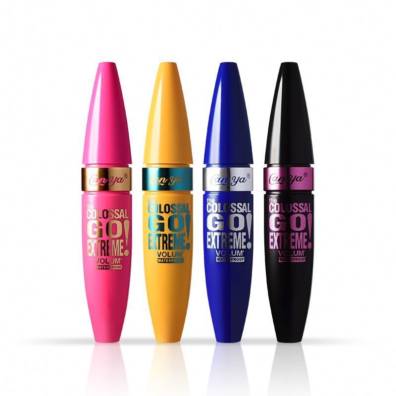 Lash Mascara Silicone Rubber Head Pink Yellow Blue Black Shell Body Curling Mascara Long And Thick Waterproof Mascara