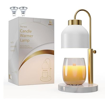 Bulb Marble Base Timer Dimmer Height Adjustable Electric Candle Light