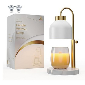 Bulb Marble Base Timer Dimmer Height Adjustable Electric Candle Light