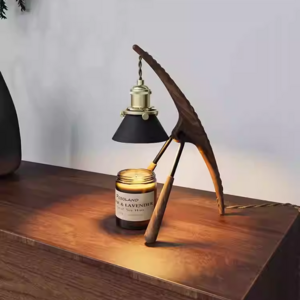 Mahogany Incense Melting Wax Lamp Retro Melting Candle Lamp Diffuser Candle Warmer Lamp