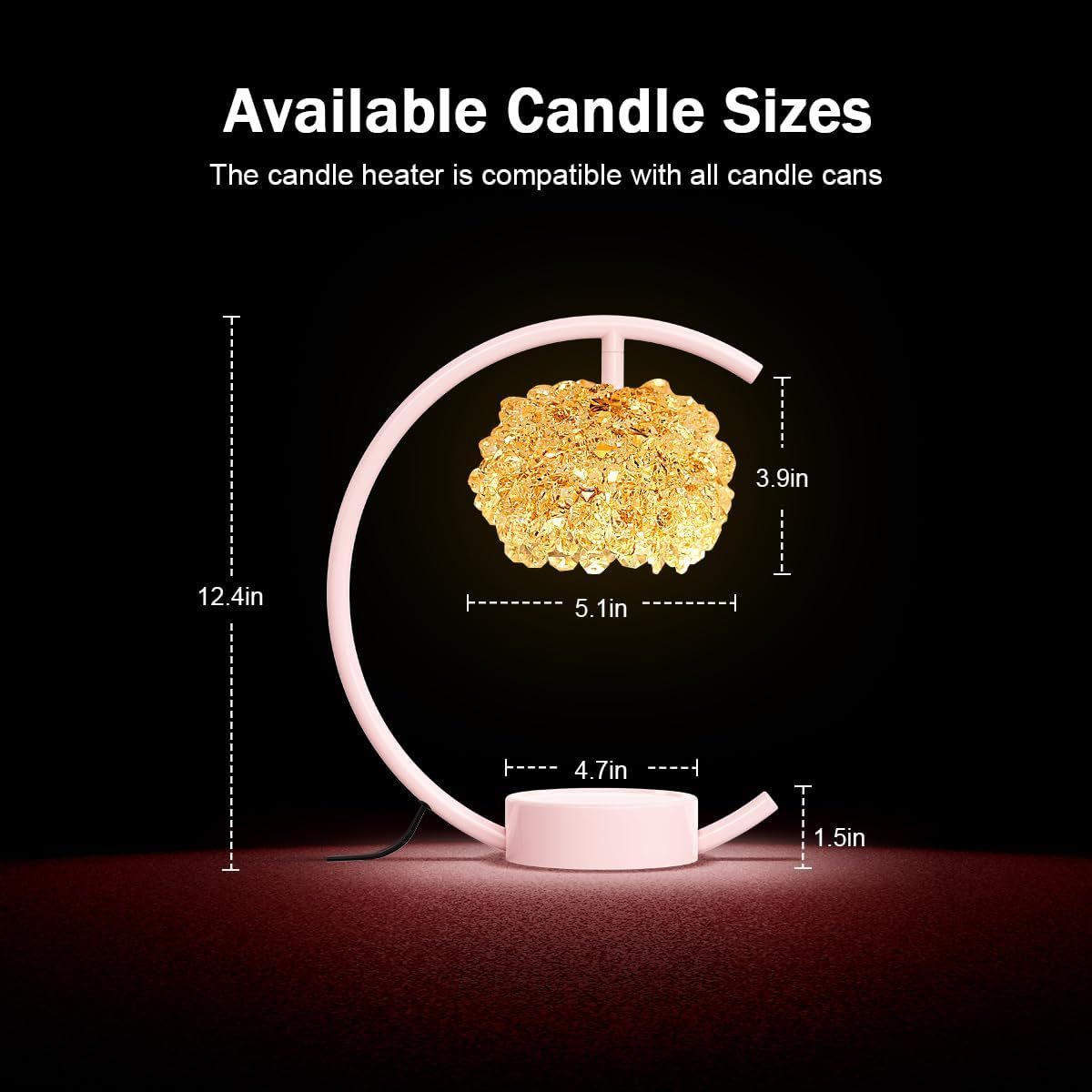 America Decoration Scented Night Wax Candle Melt Warmer Light Candle Lamp For Bedside Reading Room