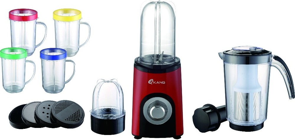 The Newest Design Household Blender Grind Blend Mix Smoothie 4 in 1 Fruit Mixer With LED Light Around Switch